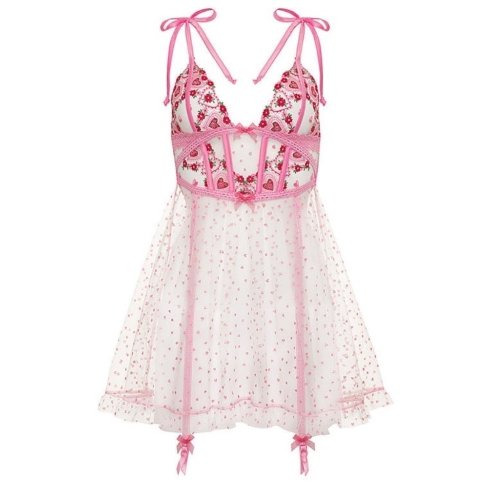 New! For love and lemons whimsical garden slip dress 27962